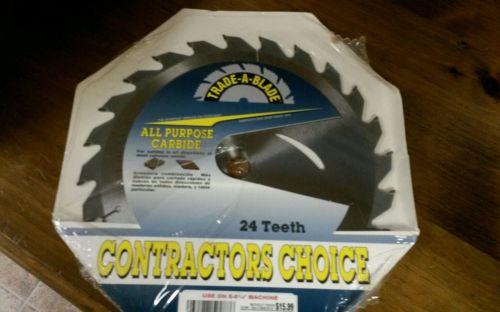 8-1/4-Inch 24 Tooth all purpose  carbide blade new