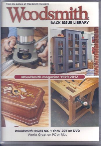 Woodsmith Magazine Back Issue Library DVD 1979-2012 (Issues 1-204) PC or MAC