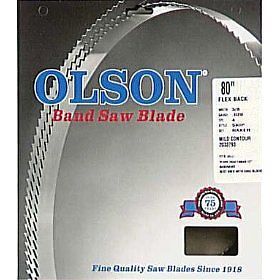 Olson Band Saw 2 Pack, 3/8&#034; Wide x 80&#034; Long 4TPI Saw Blade