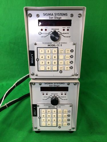 Lot Of 2 Sigma Systems CC-3 Programable Controller/Interface