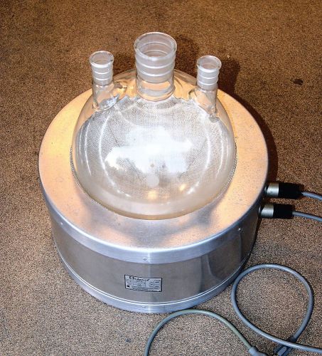 Glas col tm 116, 1300 watt, heating mantle 115v &amp; 12000 ml ace glass 29/42 flask for sale