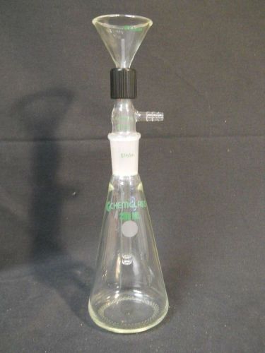 Chemglass glass 5mm x 8 inch morris nmr tube cleaner washer 250ml flask complete for sale
