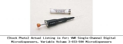 Vwr single-channel digital microdispensers, variable volume 3-033-590 for sale