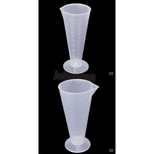4pc 250ml /100ml kitchen laboratory measurement graduated beaker measuring cup for sale