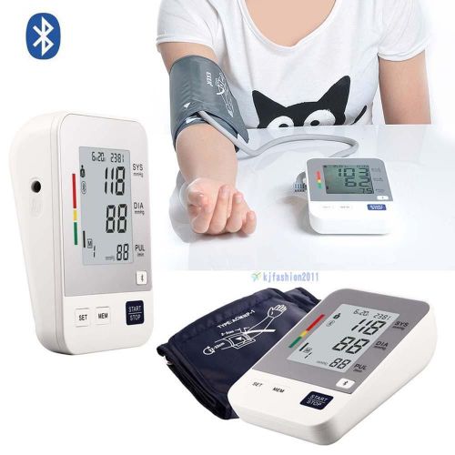 LCD Bluetooth Fully Automatic Upper Arm Cuff Digital Blood Pressure Monitor KJ