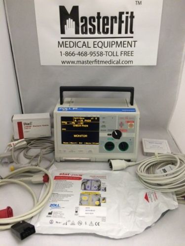 Zoll m series biphasic 12 lead ecg, pace, spo2, etco2, case, tested, warranty for sale
