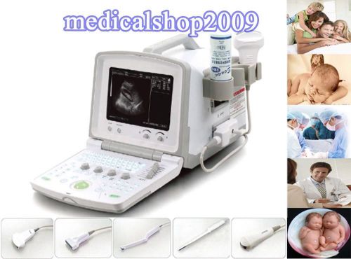 Portable b-ultrasound scanner ultrasound system + convex + linear probe for sale