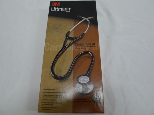 3M Littmann Cardiology III Stethoscope Black BK 22&#034; Littman  3127  Open Box
