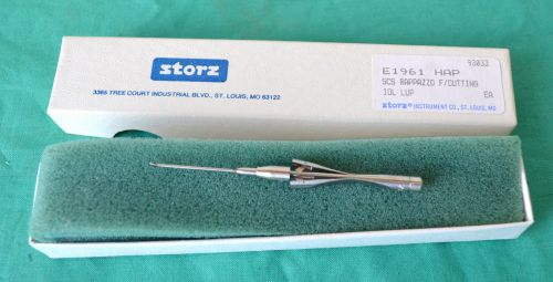 Storz E1961 Rappazzo IntraOcular Micro Vascular Scissors Foreign Body Cutter MIB