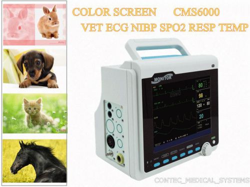 Contec portable veterinary patient monitor multiparameter color icu,2y warranty for sale