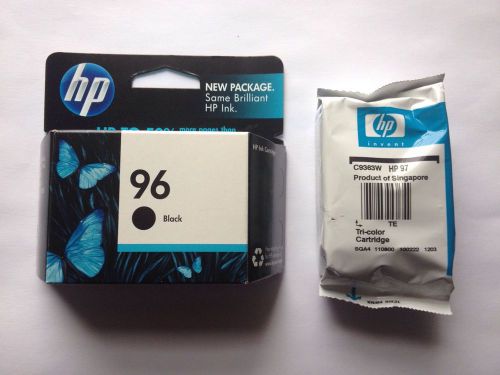 Genuine HP Printer Ink - HP96 (black) AND HP97 (tri-color) with bonus cartridges