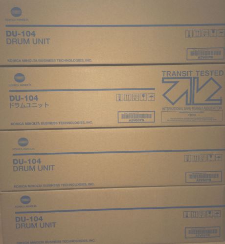 Genuine Konica Minolta DU-104 for BH PRESS C6000 C7000 C6500 C6501 - Set of 4
