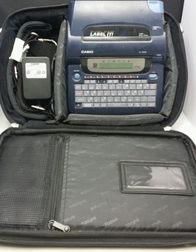 Casio 3-Line Thermal EZ-Label Printer KL-7200 Missing 3 Buttons With Case and AC