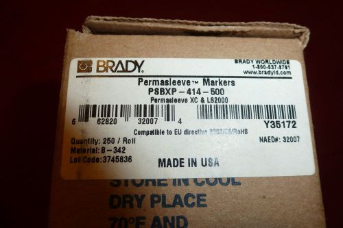 Brady permasleeve wire label / markers psbxp-311-375 for sale