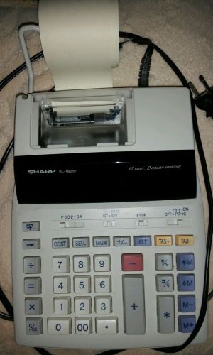 G/U Sharp EL-1801P 12 Digit 2 Color Printer W/ 3 Rolls of Paper