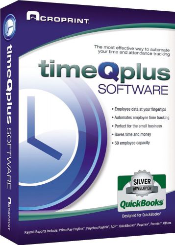Acroprint timeQplus Time &amp; Attendance Software - 010248000