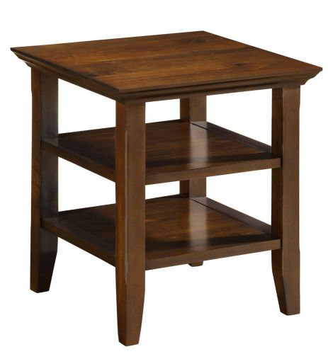 Simpli Home AXWELL3-003 Acadian Collection 19-Inch by 19-Inch End Table, Rich To