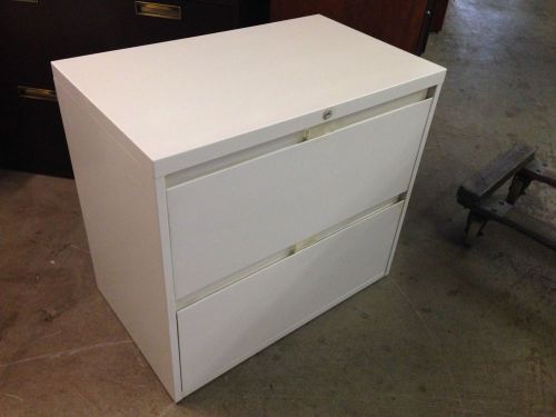 **lot of 4 2drawer lateral size files by steelcase office furn w/lock&amp;key 30&#034;w** for sale