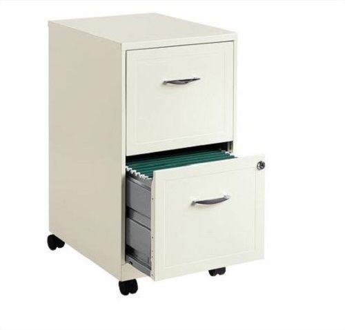 CommClad 2-Drawer Steel File Cabinet File Drawer Casters For Optional Mobility