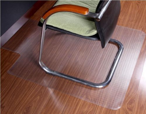 ProSource 48&#034; x 36&#034; Clear Polycarbonate Office Chair Floor Mat w/Lip hardwood fl