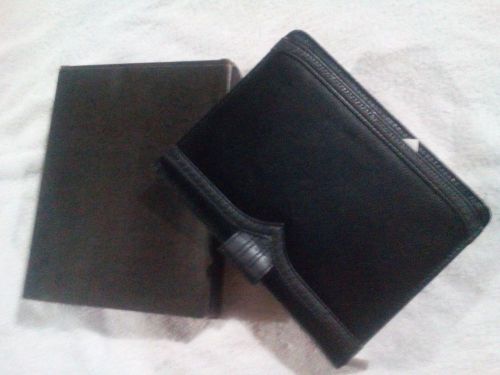 Leeds 1600 black zippered jr padfolio organizer great for tablet  wingtip jr for sale