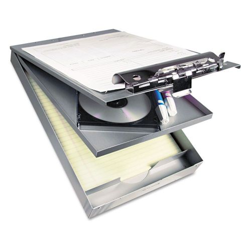 Saunders 21017 Cruiser Mate Aluminum Clipboard 8.1/2&#034;W X 12&#034;L with 2 Compartment