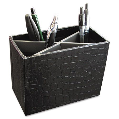 Aurora Products ProFormance Crocodile Embossed Pencil Cup, 5 3/10 x 2 x 4 1/8