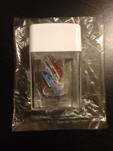 Office Paper Clips,Vinyl Coated, + Pencil/pen Holder, New, Ship Fast,