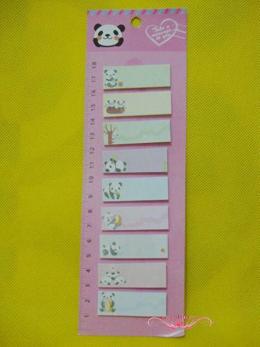2 Pieces Panda Message Post It Bookmark Marker Memo Flags Sticky Notes
