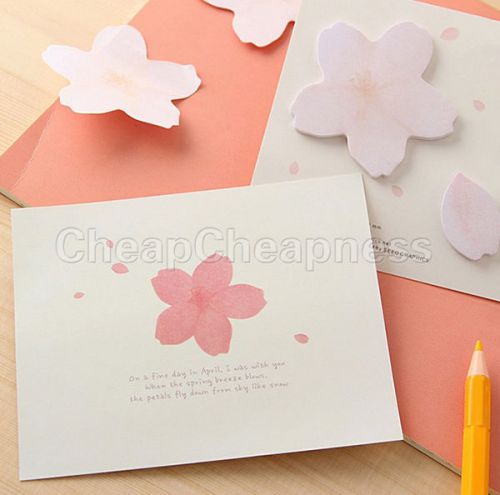 Hot sale Cherry Blossom Sticker Bookmark Marker Memo Pads Sticky Notes US FM