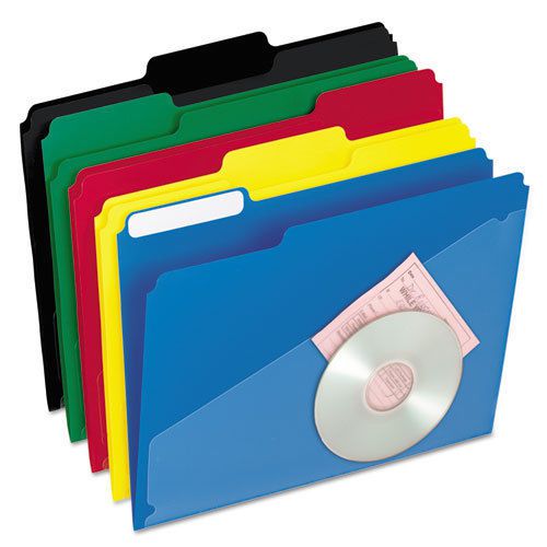 Pendaflex 00515 - Letter Size -Hot Pocket Poly File Folders, 1/3 Cut - 25 Ct Box