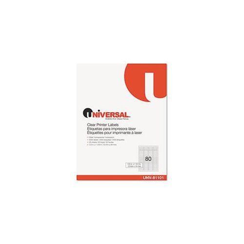 Universal Office Products 81101 Laser Printer Permanent Labels, 1/2 X 1-3/4,