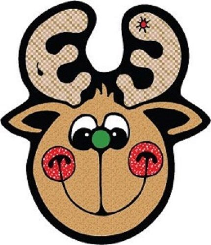 30 Custom Cartoon Reindeer Personalized Address Labels