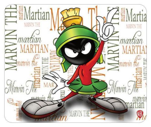 MARVIN THE MARTIAN MOUSE PAD. LOONEY TUNES CARTOONS NAME LOGO......FREE SHIPPING