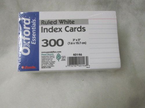 White, ruled index cards 3 pack bundle