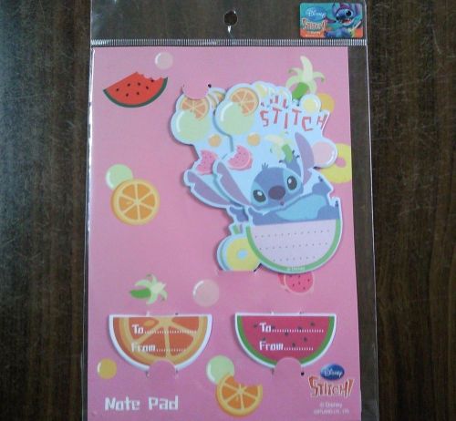 Disney note pad from fruit mania stitch very pretty and rare .. Limited
