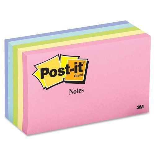 Post-it notes in pastel colors - self-adhesive, repositionable - 3&#034; x (655ast) for sale