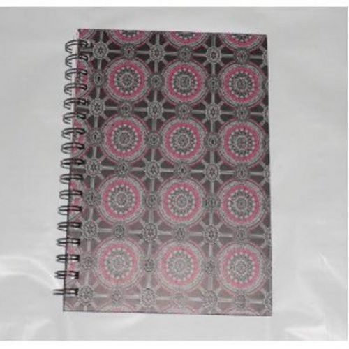 DIVOGA Izabella Decorative NOTEBOOK 9 X 5.5 / 80 SHEETS Pink Black Design