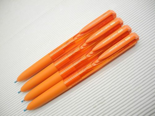 4pcs new uni-ball signo umn-155mm 0.5mm roller ball pen orange(japan) for sale
