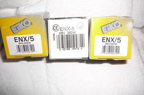 3 enx-5 1 ge 2 eiko projector projection lamps bulbs 86v-360w nib bid is for 3 for sale