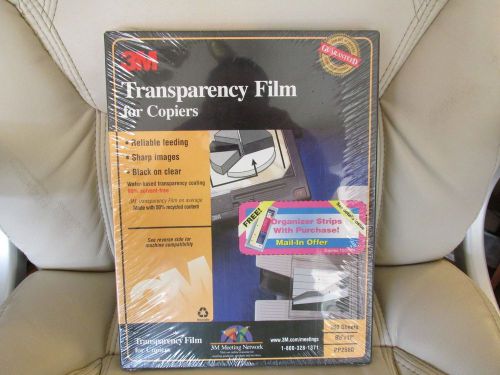 3M Transparency Film for Copiers 100 Sheets PP2500