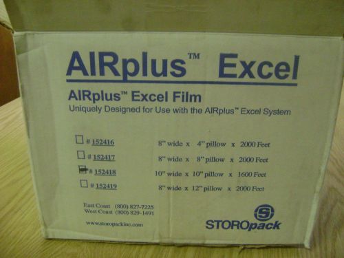 Airplus excel air pillow film (#152418) 2 mil x 10&#034; wide x 10&#034; pillow x 1600 ft for sale