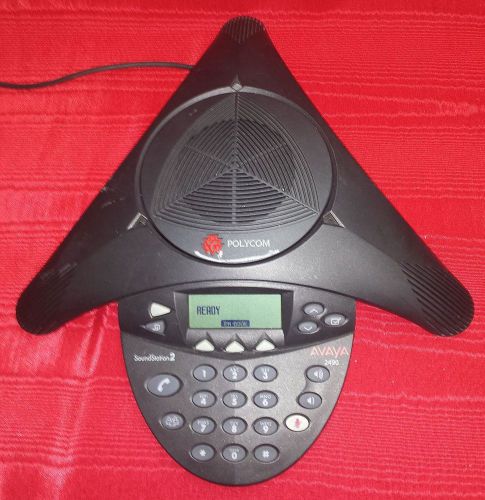 Avaya 2490 Polycom SoundStation2 Speaker Phone 2301-16375-601 Used Working