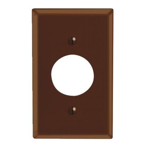 Leviton 85004 Standard Outlet Wall Plate-BRN 1-OUTLET WALL PLATE