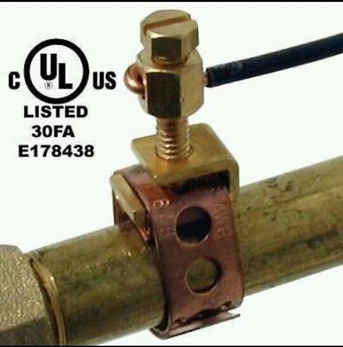 Qty of 25 allied bolt 12&#034; solid copper premium ground straps uses #17 - #6 awg for sale