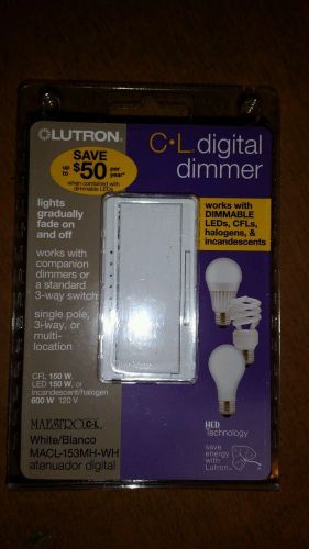 Lutron CL Dimmer Macl- 153-WH