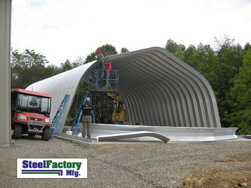 Steel gambrel arch 40x80x16 construction equipment storage building kit a-series for sale