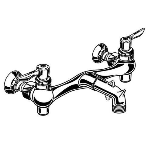 Rough chrome american standard 8350.235.004 exposed yoke wall-mount utility fau for sale