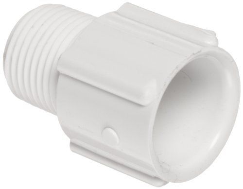 NEW Spears 436 Series PVC Pipe Fitting  Adapter  Schedule 40  White  2&#034; NPT Male