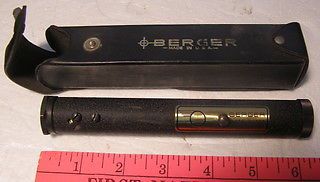 ** BERGER INSTRUMENTS ** LINE Construction SIGHT LEVEL with HOLDER * NICE *